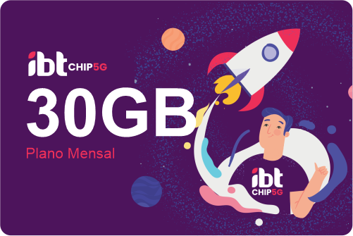 CHIP IBT Móvel 29GB + Minutos Ilimitados
